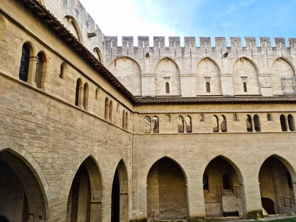 Palace Popes Palais Des Papes Avignon France — 图库照片