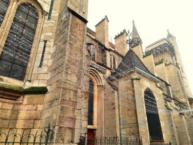 Dijon, Burgundy, Fransa 'daki Notre Dame Katedrali
