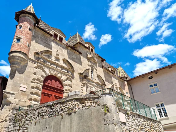 Pohled Středověké Město Saint Antoine Abbaye Francie — Stock fotografie