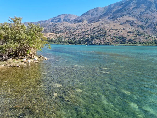 Kournasmeer Meer Kreta Griekenland — Stockfoto