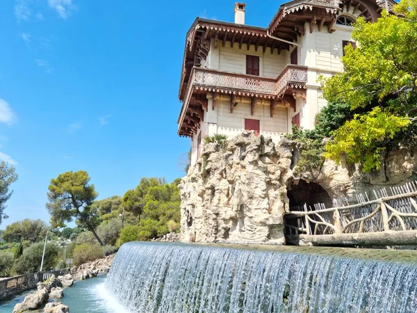 Gairaut Waterfall Nice South France — Fotografia de Stock