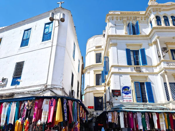 Tunis Tunisko Srpna 2022 Typické Předměty Vystavené Čtvrti Medina Medina — Stock fotografie