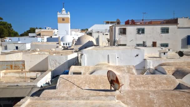 Utsikt Över Hamamet Medina Tunisien — Stockvideo