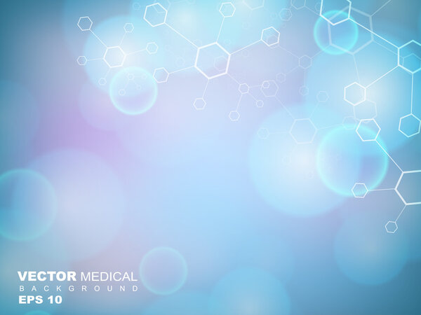 Abstract molecules medical background. EPS 10.
