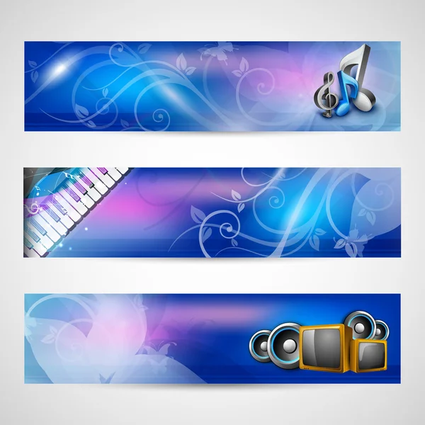 Website-Header oder Banner-Set. EPS 10. — Stockvektor