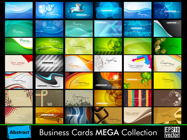 Professional business card set