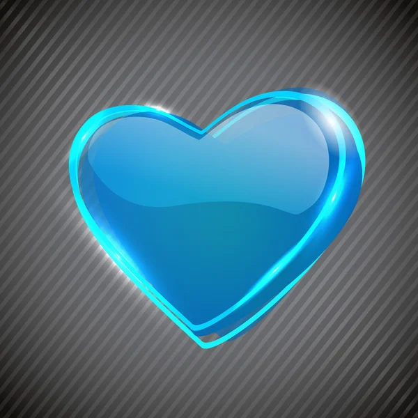 Coeur brillant de Saint-Valentin. SPE 10 . — Image vectorielle