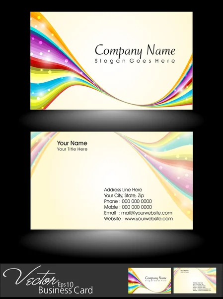 Πρότυπο αφηρημένη επαγγελματική και σχεδιαστών επαγγελματική κάρτα ή vis — Διανυσματικό Αρχείο