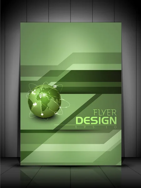 Professioneel business flyer-sjabloon, brochure of dekking ontwerp o — Stockvector