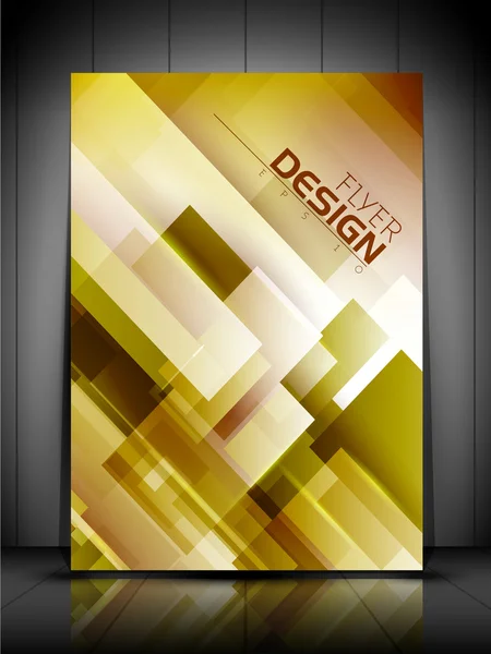 Professional business flyer template, brochure or cover design o — Stock Vector