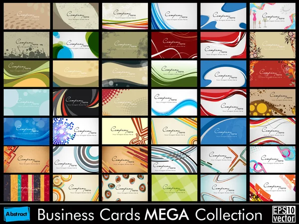 Mega samling af 42 abstrakte professionelle og designer virksomheder – Stock-vektor