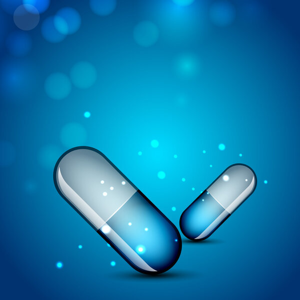 Abstract medical background with capsules, EPS 10.