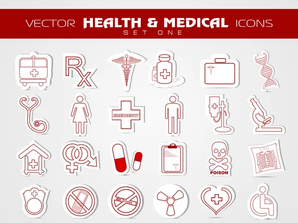 Conjunto de iconos médicos. EPS 10 . — Vector de stock