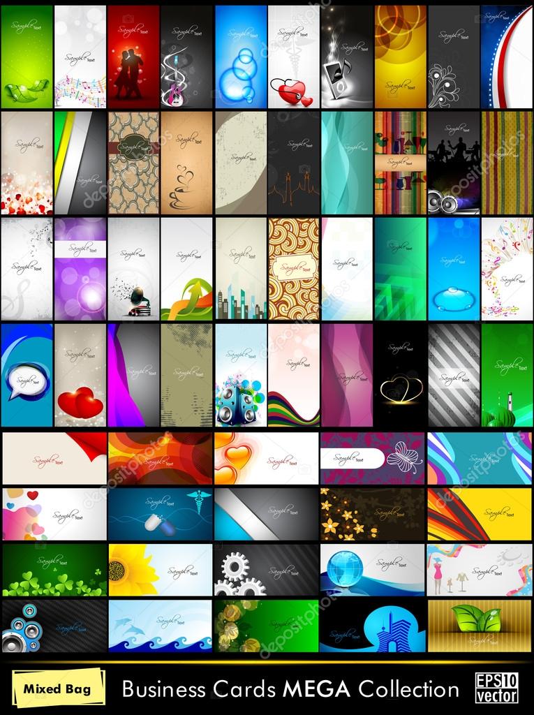 Mega collection of 60 abstract professional and designer busines