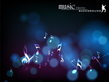 soyut nota arka plan dalga. EPS 10.