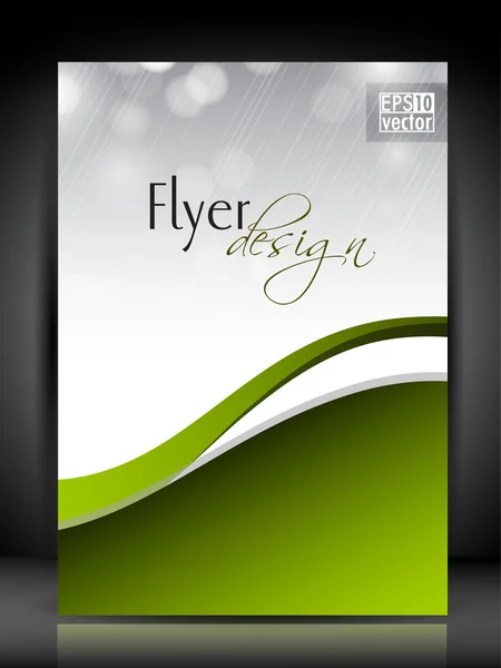 Plantilla de folleto comercial profesional o diseño de banner corporativo — Vector de stock