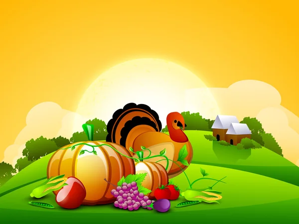 Thanksgiving achtergrond. EPS 10. — Stockvector