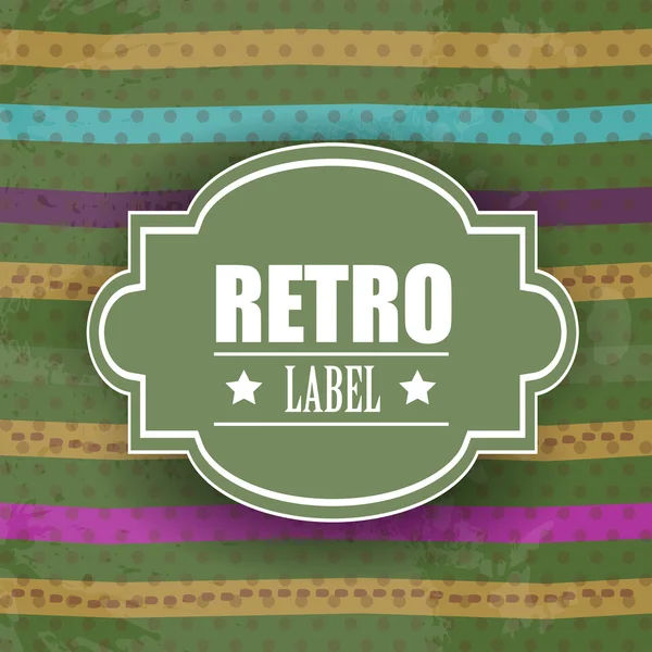 Grungy retro achtergrond met kleurrijke lijnen en kopie ruimte voor y — Stockvector