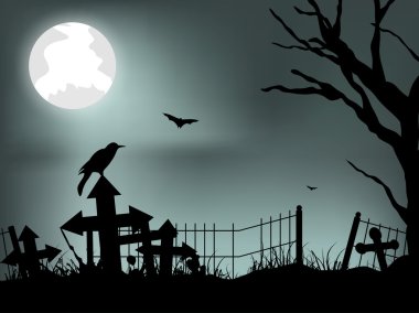 Scary halloween arka plan. EPS 10.