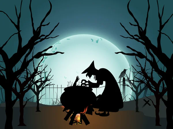 Scary Halloween background. EPS 10. — Stock Vector