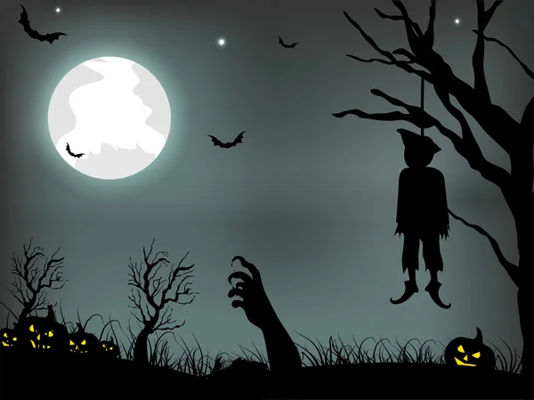 Fundo assustador do Halloween. EPS 10 . — Vetor de Stock