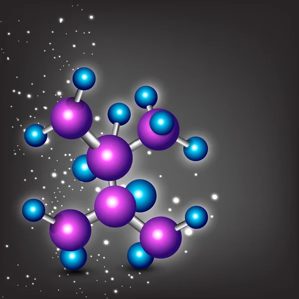 Molecules background. EPS 10. — Stock Vector