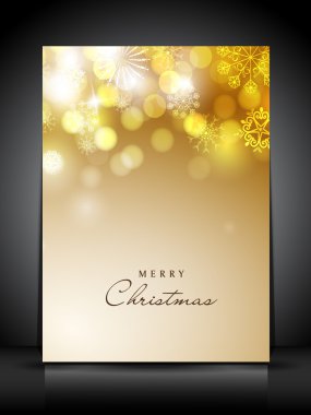 Dekoratif Havva topları ile neşeli Noel tebrik veya hediye kartı.