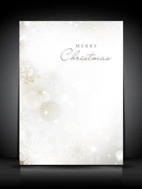 Dekoratif Havva topları ile neşeli Noel tebrik veya hediye kartı.