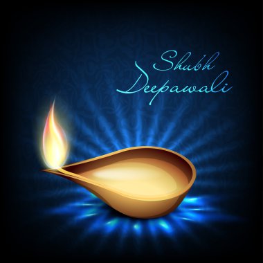diwali celebration Hindistan için tebrik kartı. EPS 10.