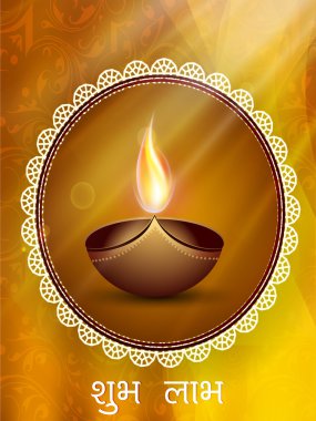 diwali celebration Hindistan için tebrik kartı. EPS 10.