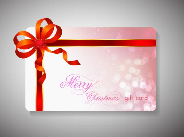 Merry Xmas gift card. EPS 10. — Stockvector