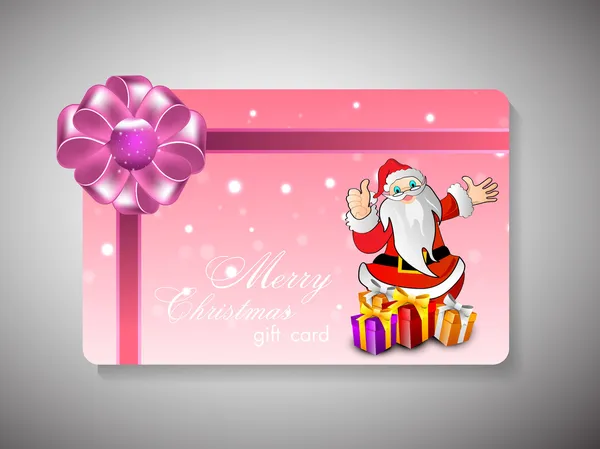 Merry Xmas gift card. EPS 10. — Stockvector