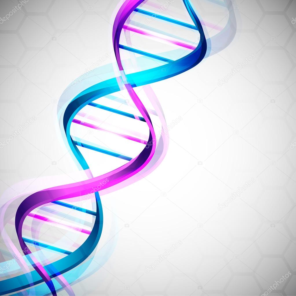 Abstract medical background with colorful DNA. EPS 10.