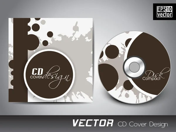 Cd cover presentatie ontwerpsjabloon met kopie ruimte en Golf e — Stockvector