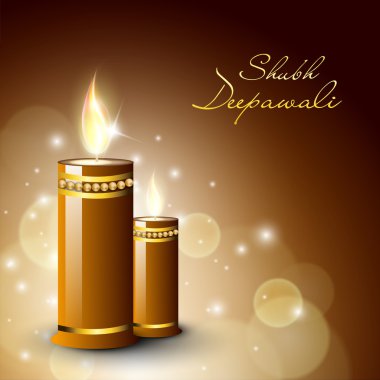 diwali celebration Hindistan için tebrik kartı. EPS 10