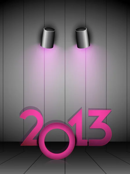 Bonne année 2013 carte de vœux. SPE 10 — Image vectorielle