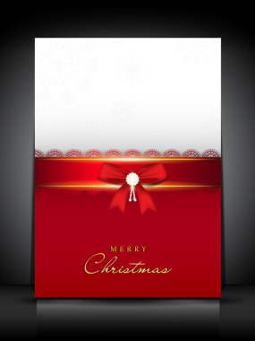 neşeli Noel tebrik kartı. EPS 10.