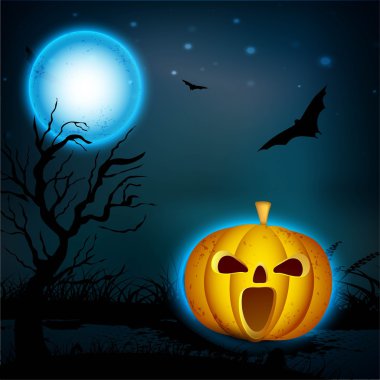 Scary halloween arka plan. EPS 10.