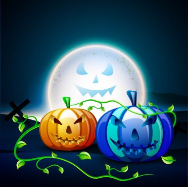 Scary halloween arka plan. EPS 10.