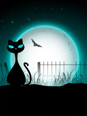 Scary halloween arka plan. EPS 10.