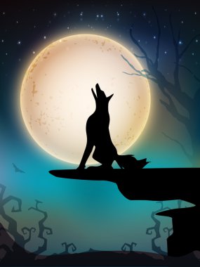 Scary halloween arka plan. EPS 10.
