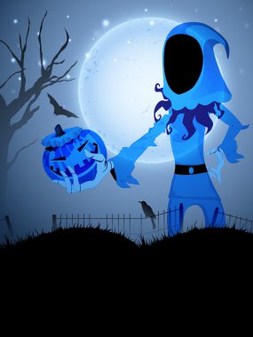 Scary halloween arka plan. EPS 10.