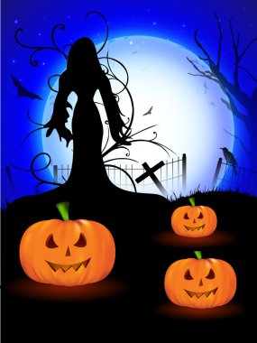 Scary halloween arka plan. EPS 10.