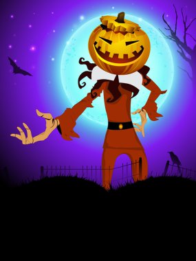 Scary halloween arka plan. EPS 10.