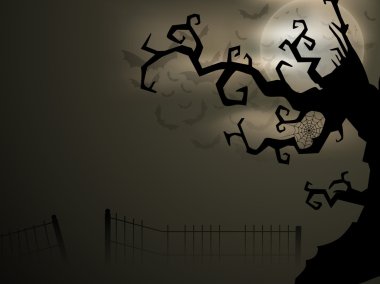 Scary halloween arka plan. EPS 10.