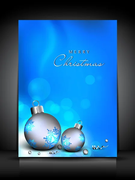 Feliz tarjeta de felicitación de Navidad. EPS 10 . — Archivo Imágenes Vectoriales