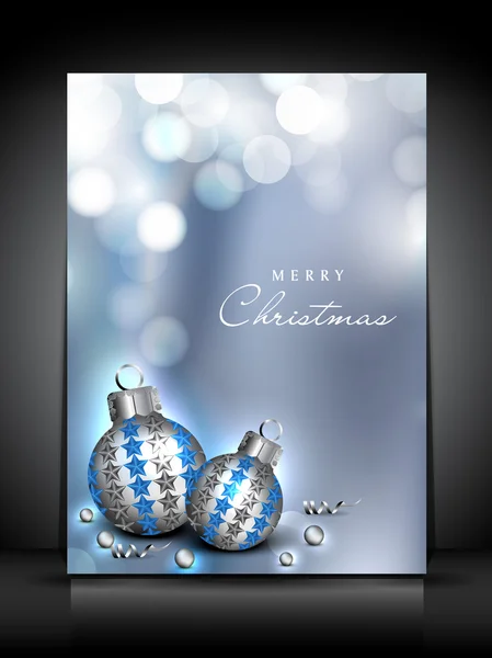 Feliz tarjeta de felicitación de Navidad. EPS 10 . — Vector de stock