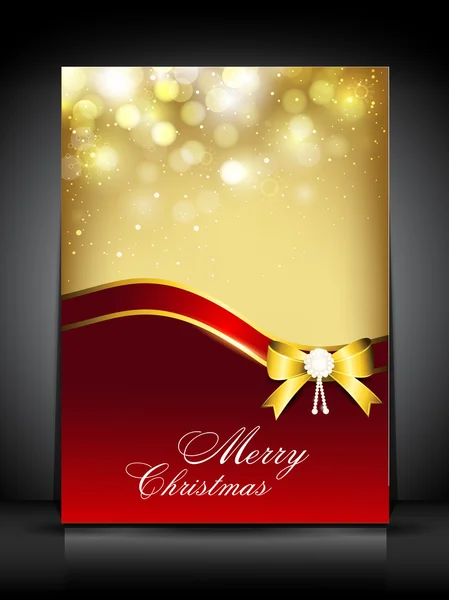 Merry Christmas greeting card. EPS 10. — Stock Vector