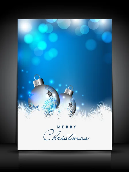 Merry Christmas greeting card. EPS 10. — Stock Vector