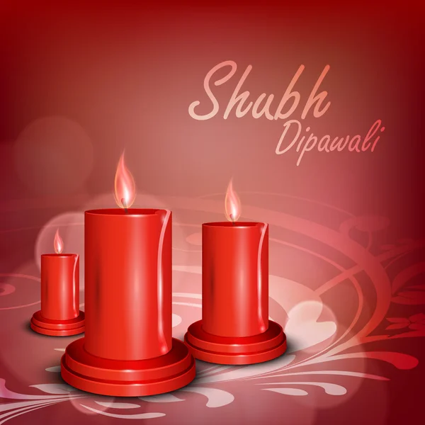 Ευχετήρια κάρτα για τη γιορτή του diwali στην Ινδία. EPS 10. — Διανυσματικό Αρχείο